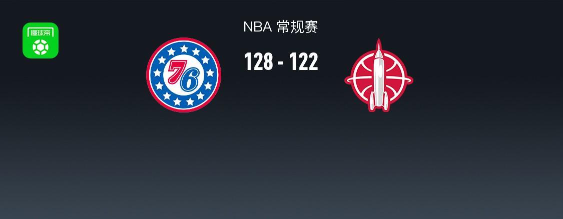 NBA战报：76人加时128-122火箭，杜兰特空砍36分